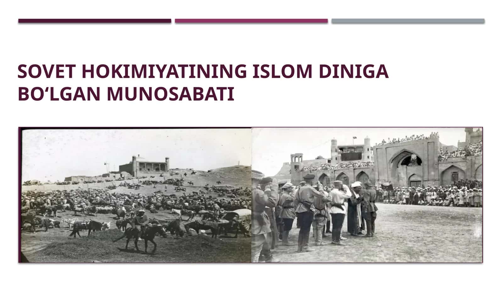 Sovet hokimiyatining Islom diniga boʻlgan munosabati 1
