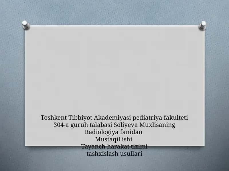 Radiologiyafanidan Mustaqilishi 1