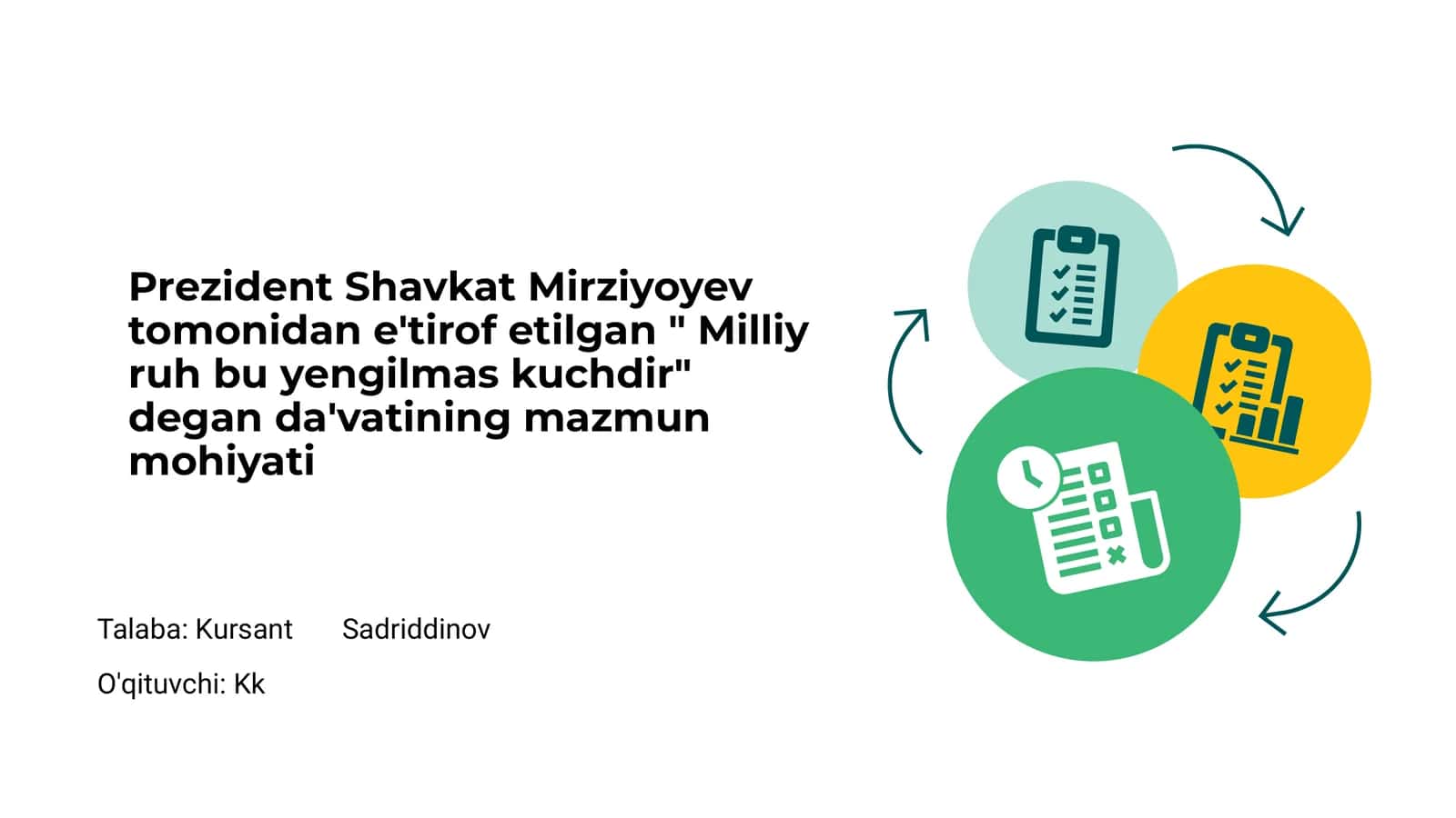 Milliy ruh – Mirziyoyev da'vatining asosiy g‘oyasi 1