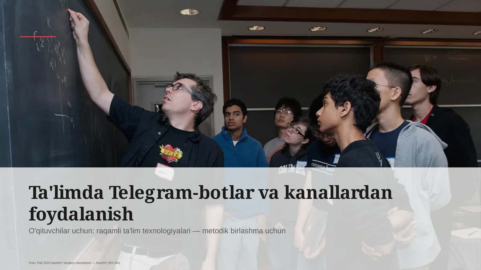 Ta'limda Telegram-botlar va kanallardan foydalanish 1
