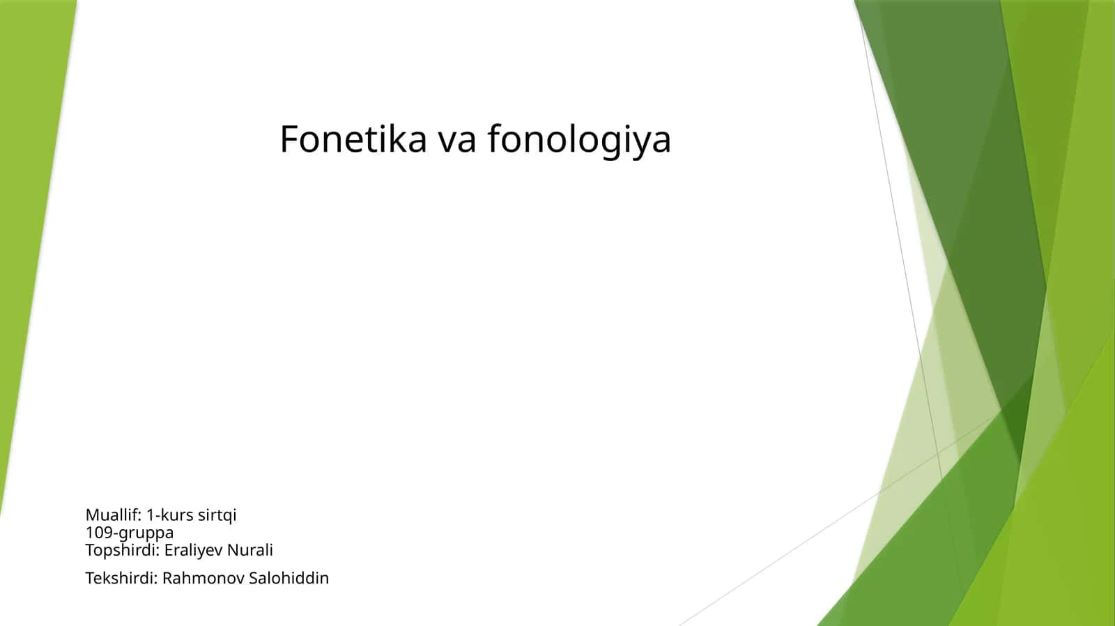 Fonetika va fonologiya 1
