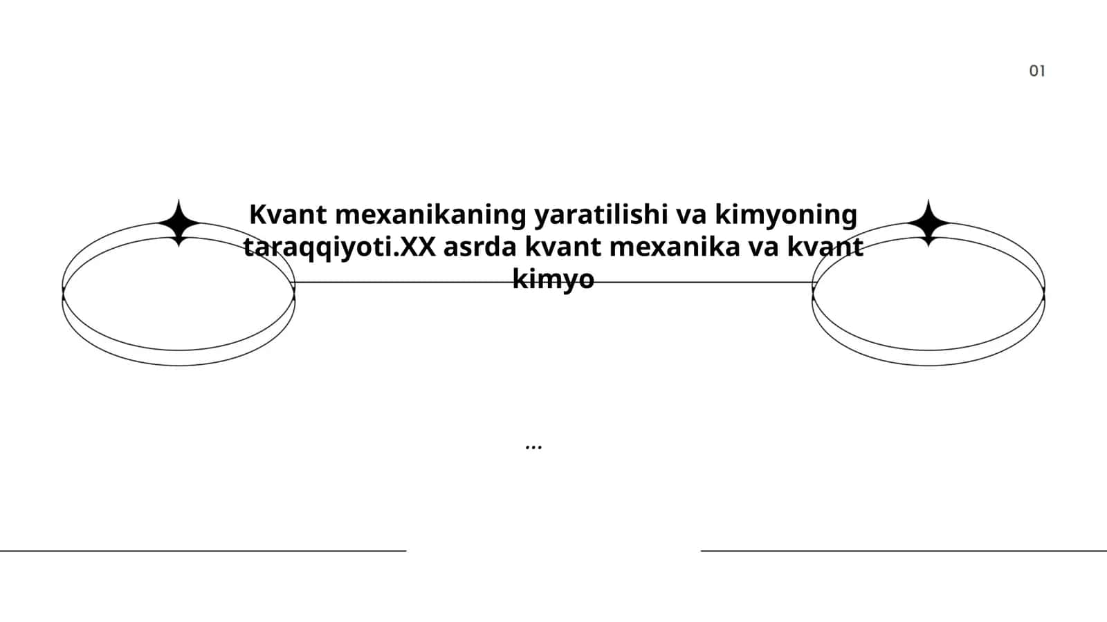 Kvant mexanikaning yaratilishi va kimyoning taraqqiyoti 1