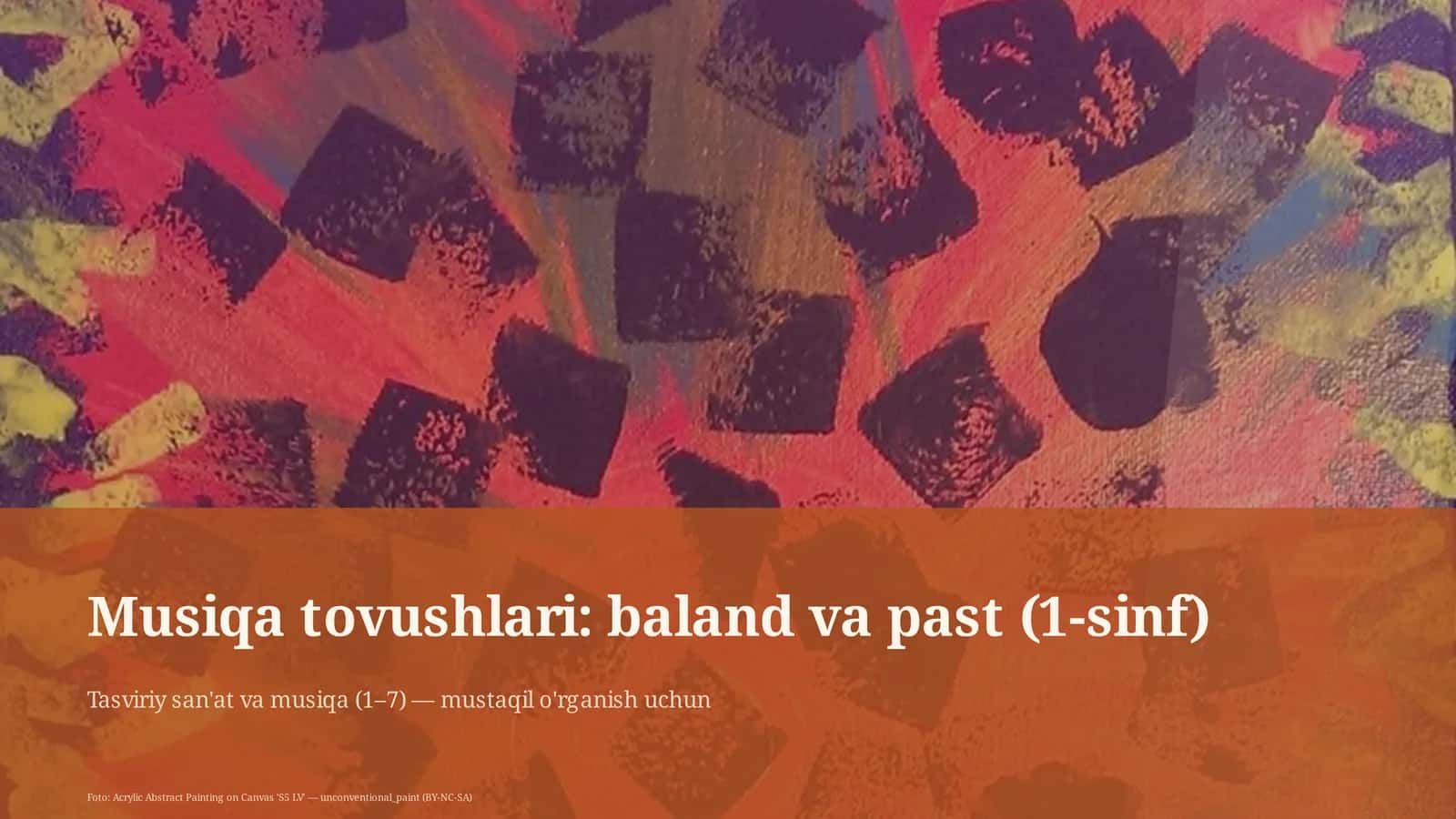 Tasviriy san'at va musiqa (1–7) 1