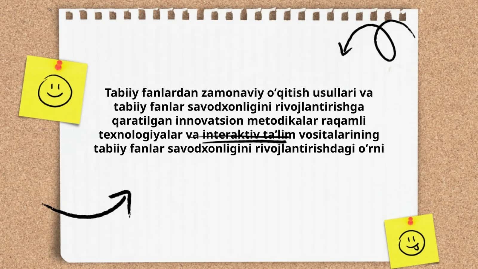 Zamonaviy oʻqitish usullari va tabiiy fanlar savodxonligini rivojlantirish 1