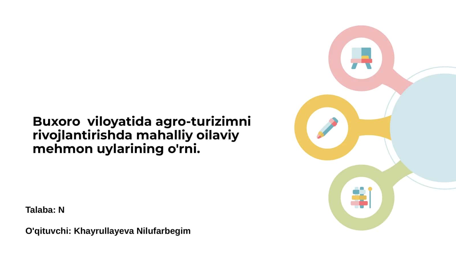 Buxoro viloyatida agro-turizim imkoniyatlari 1