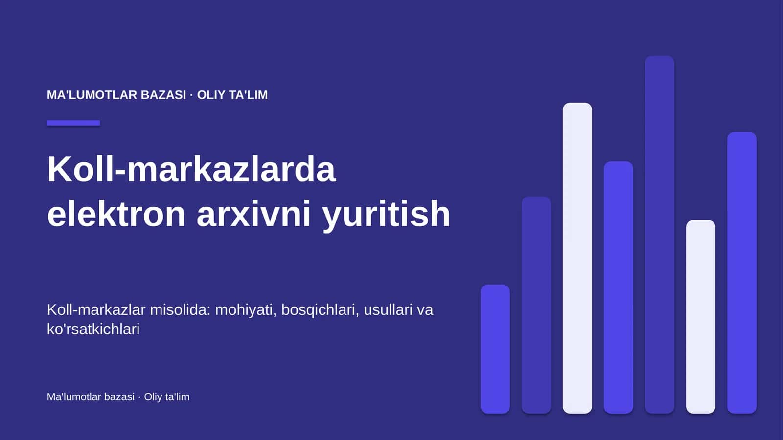 Koll-markazlarda elektron arxivni yuritish 1