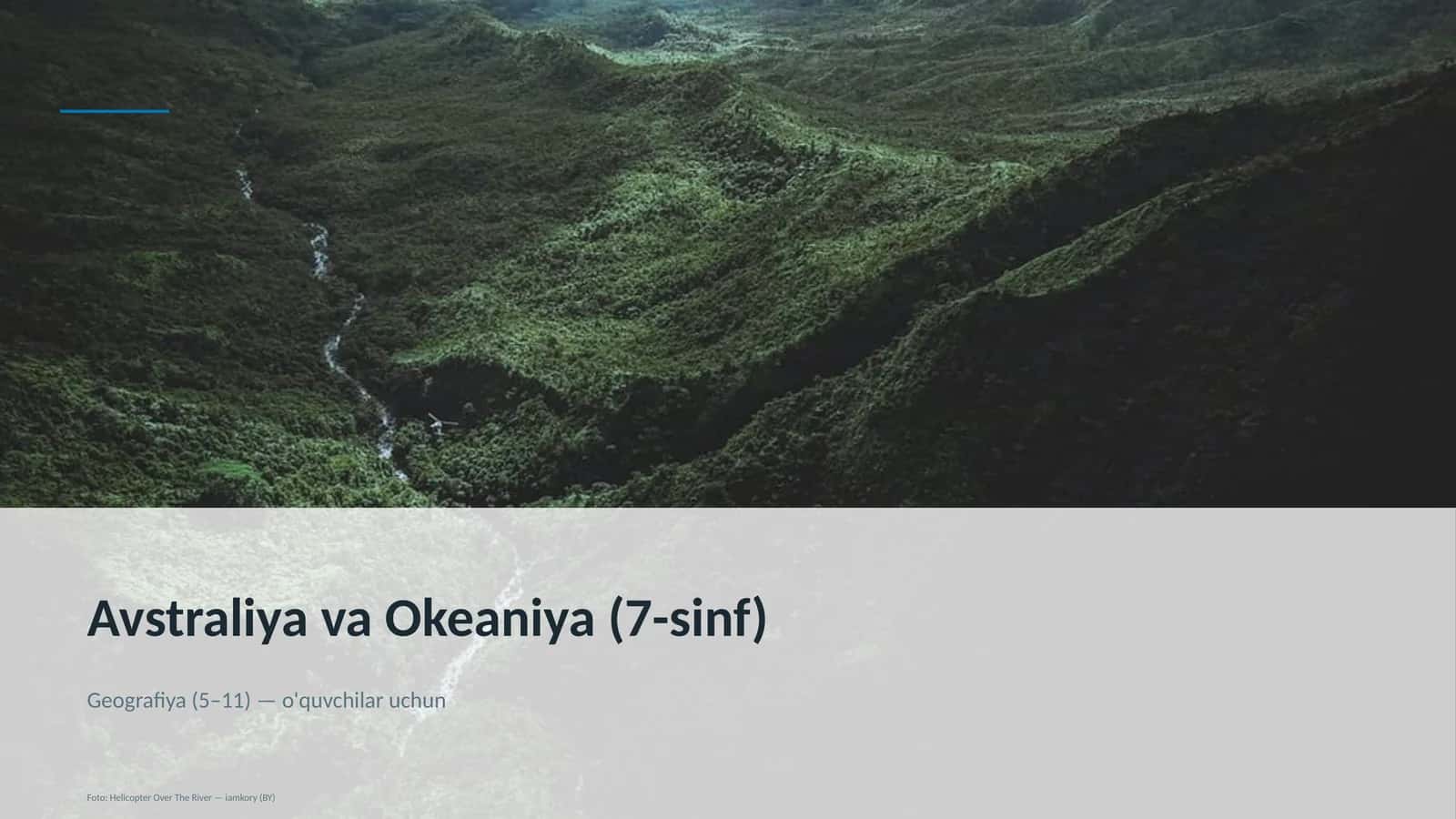 Avstraliya va Okeaniya (7-sinf) 1