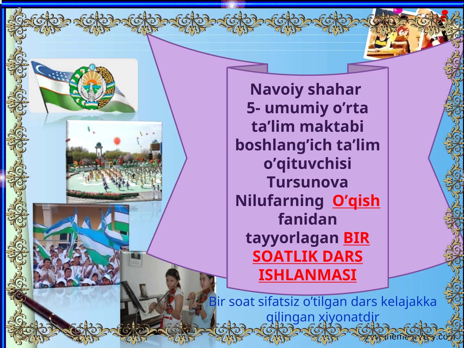 BIR SOATLIK DARS ISHLANMASI 1
