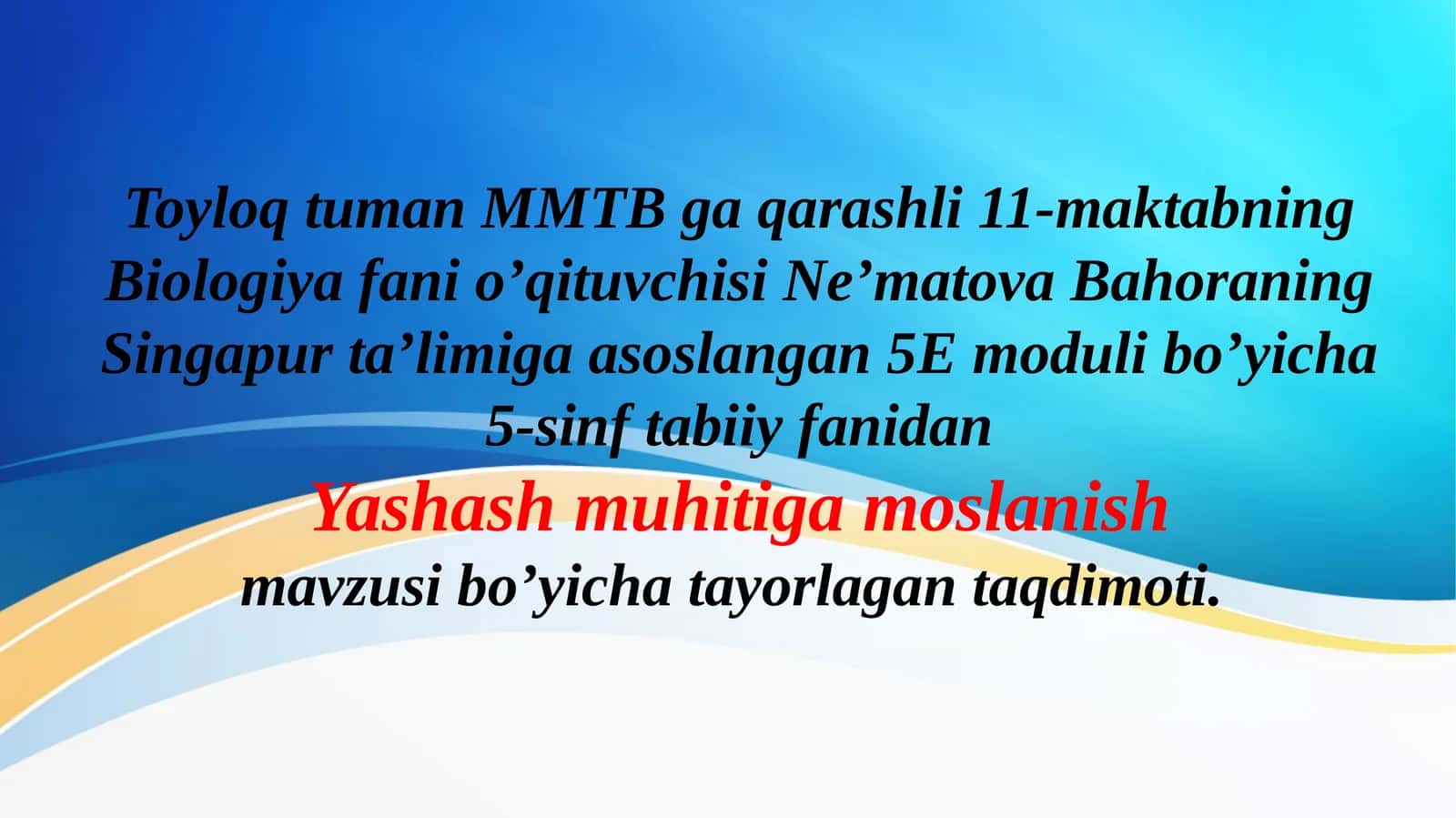 Ne’matova Bahor 1