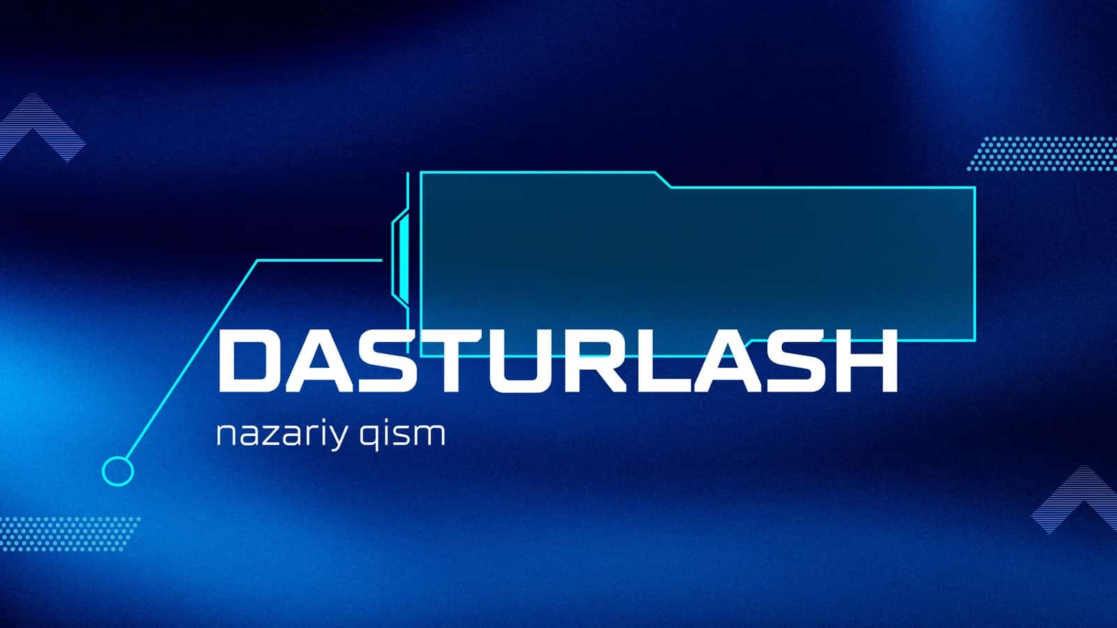 DASTURLASH 1