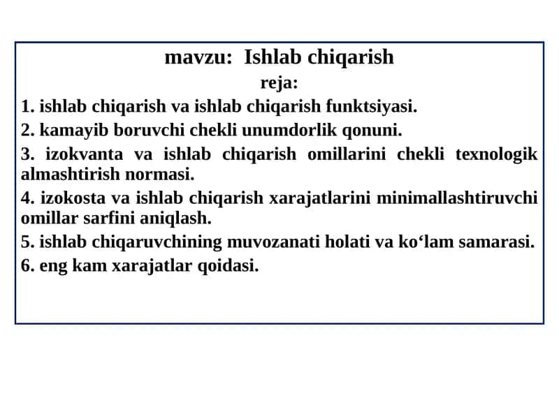 Ishlabchiqarish 1
