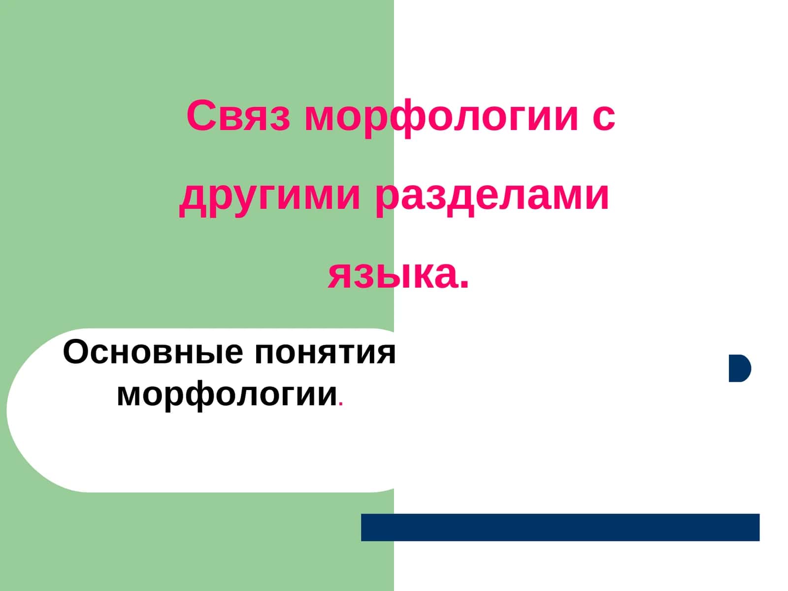 Основныепонятияморфологии 1