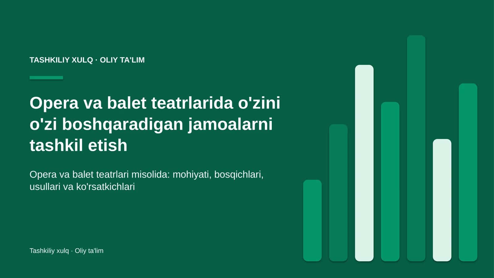 opera va balet teatrlarida o'zini o'zi boshqaradigan jamoalarni tashkil etish 6250 1