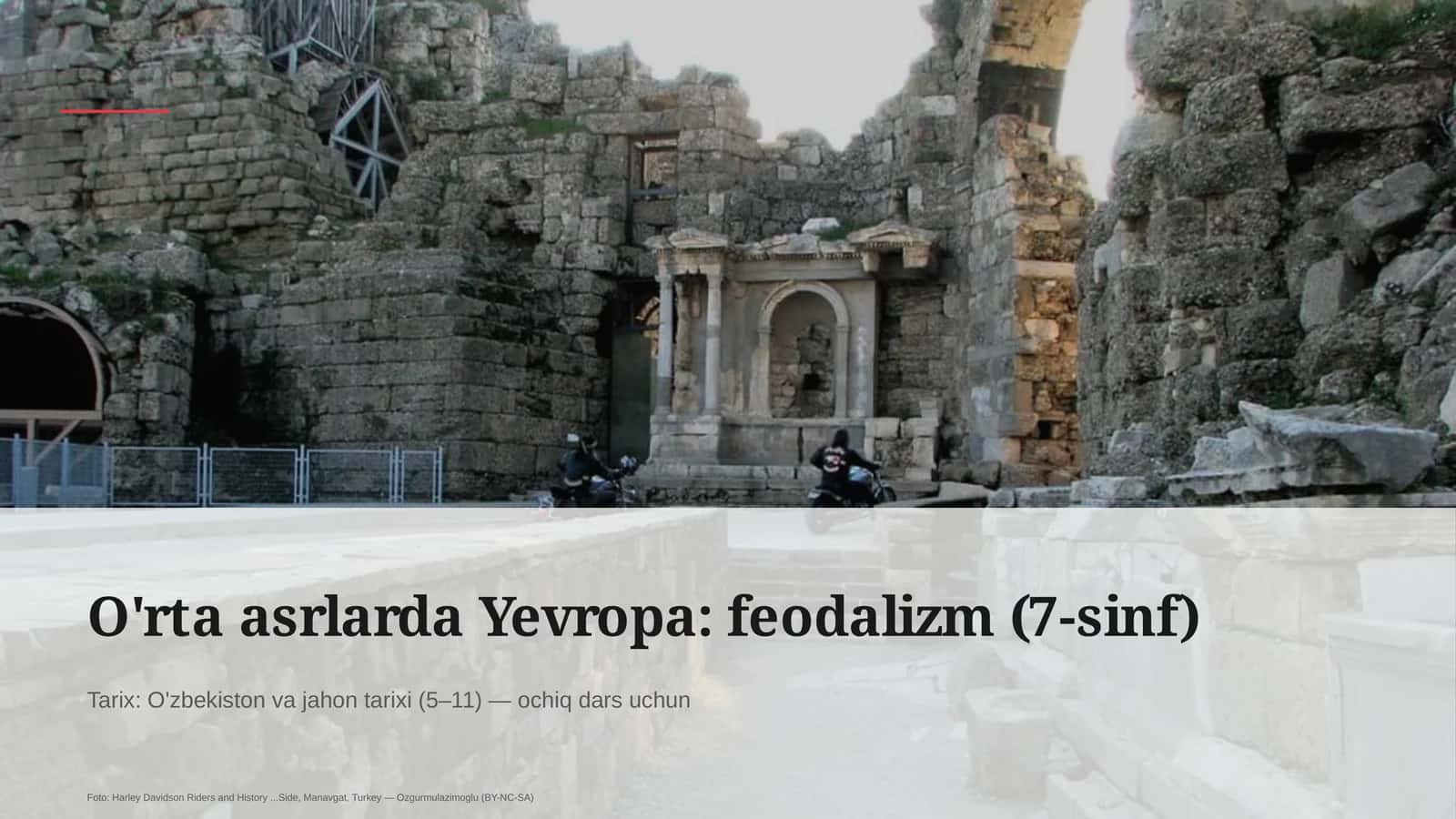 O'rta asrlarda Yevropa: feodalizm (7-sinf) 1