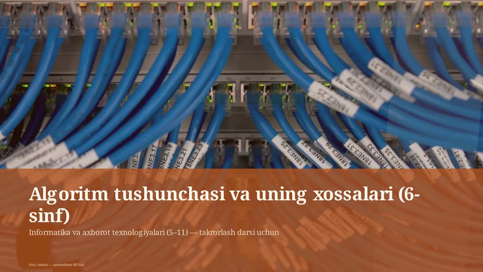 Algoritm tushunchasi va uning xossalari (6-sinf) 1