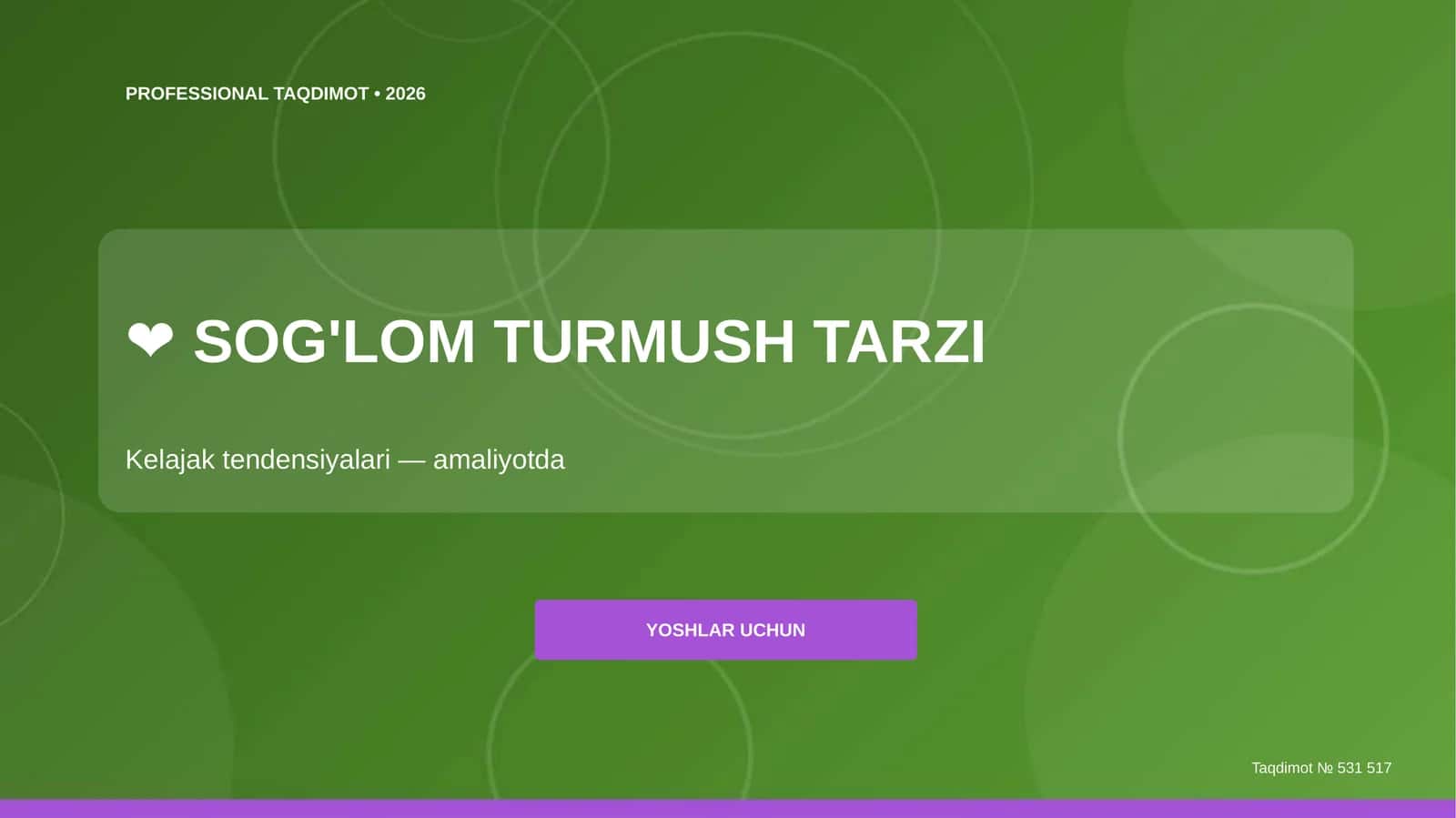 Professional Taqdimot • 2026 1