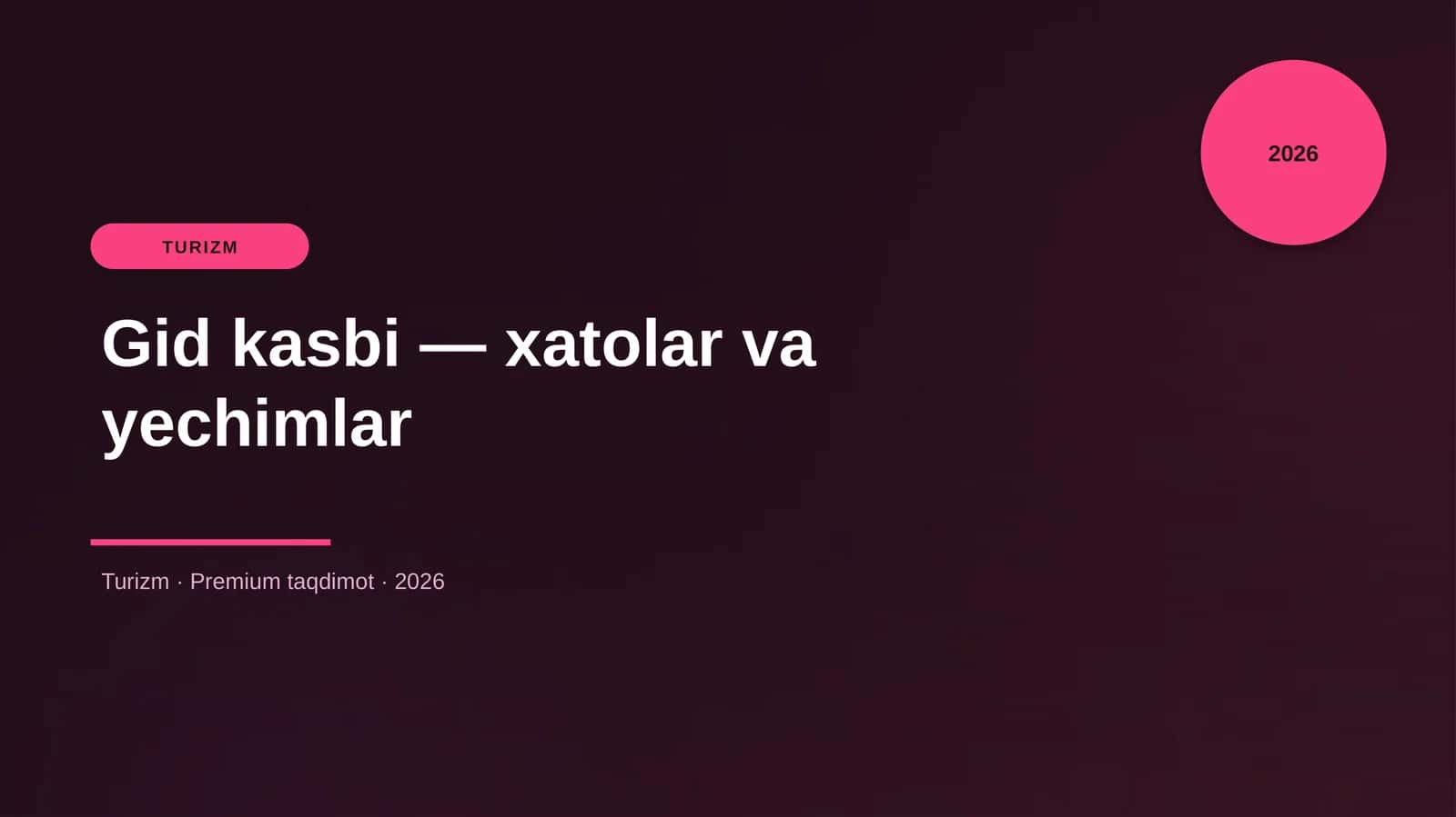 Gid kasbi — xatolar va yechimlar 1