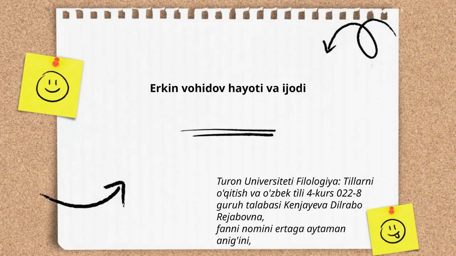 Erkin vohidov hayoti va ijodi 1