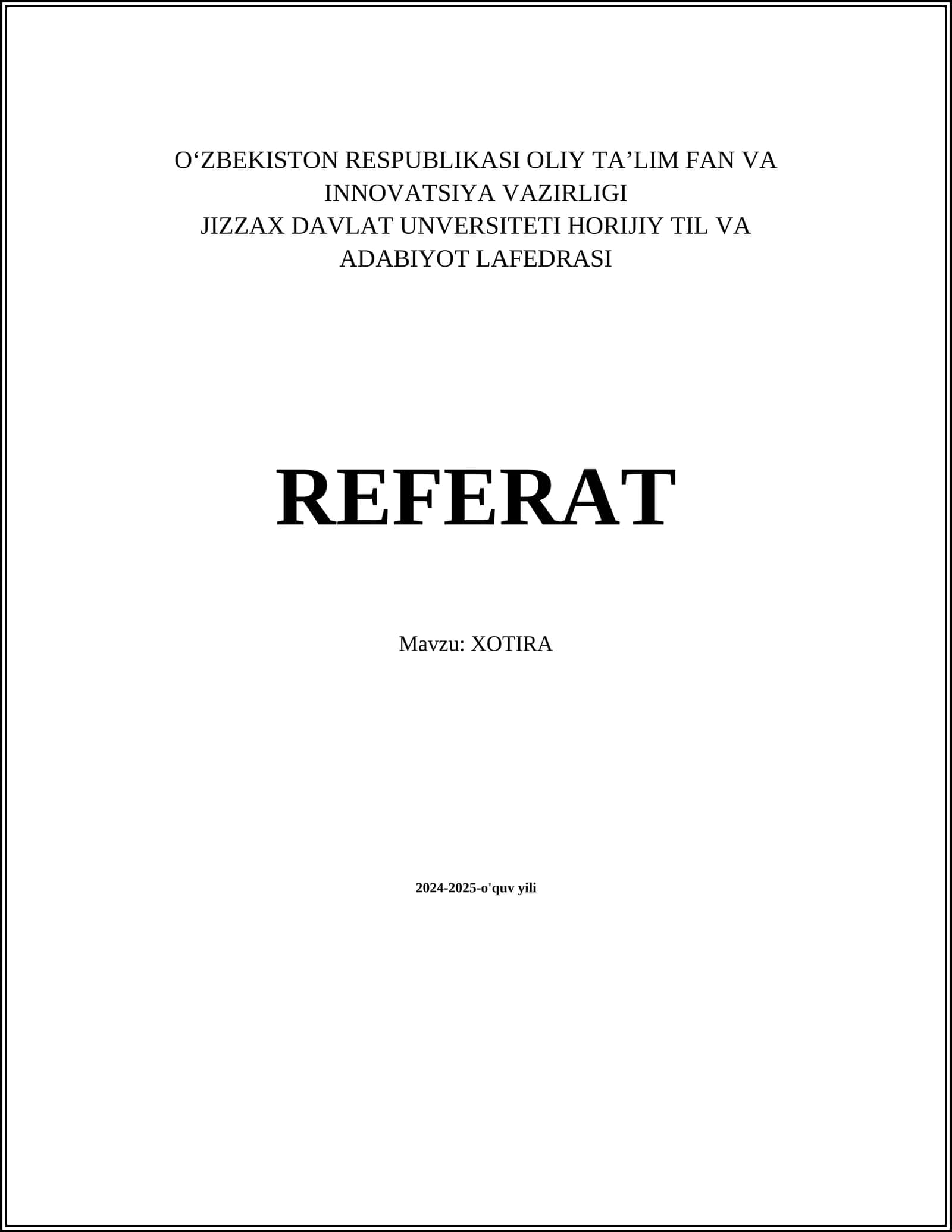 XOTIRA 1