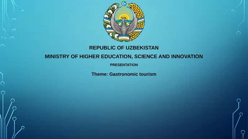 Gastronomic Tourism Presentation 1
