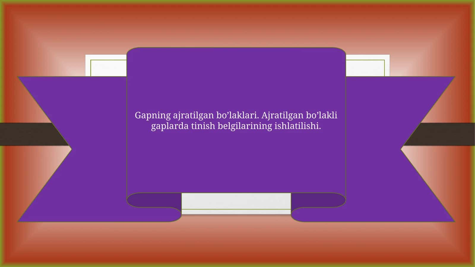 Gapning ajratilgan bo’laklari. Ajratilgan bo’lakli gaplarda tinish belgilarining ishlatilishi 1