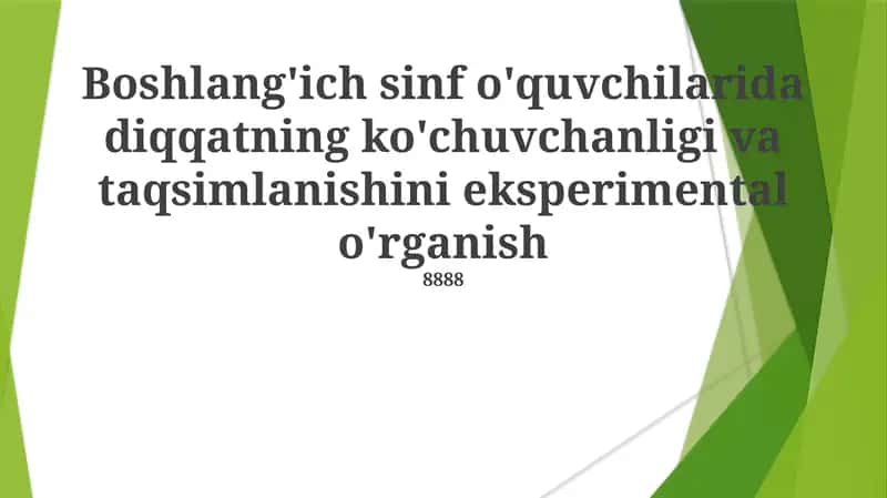 E'tiborni baholash va taqsimlash 1