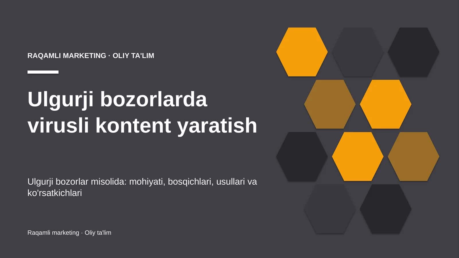 Ulgurji bozorlarda virusli kontent yaratish 1