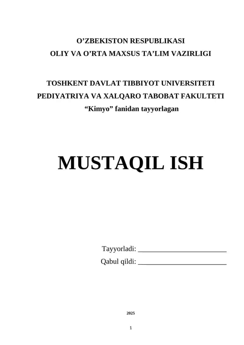 Dag'al-dispers sistemalarning xossalari va ularni tibbiyot hamda farmakologiyada ishlatilishi 1
