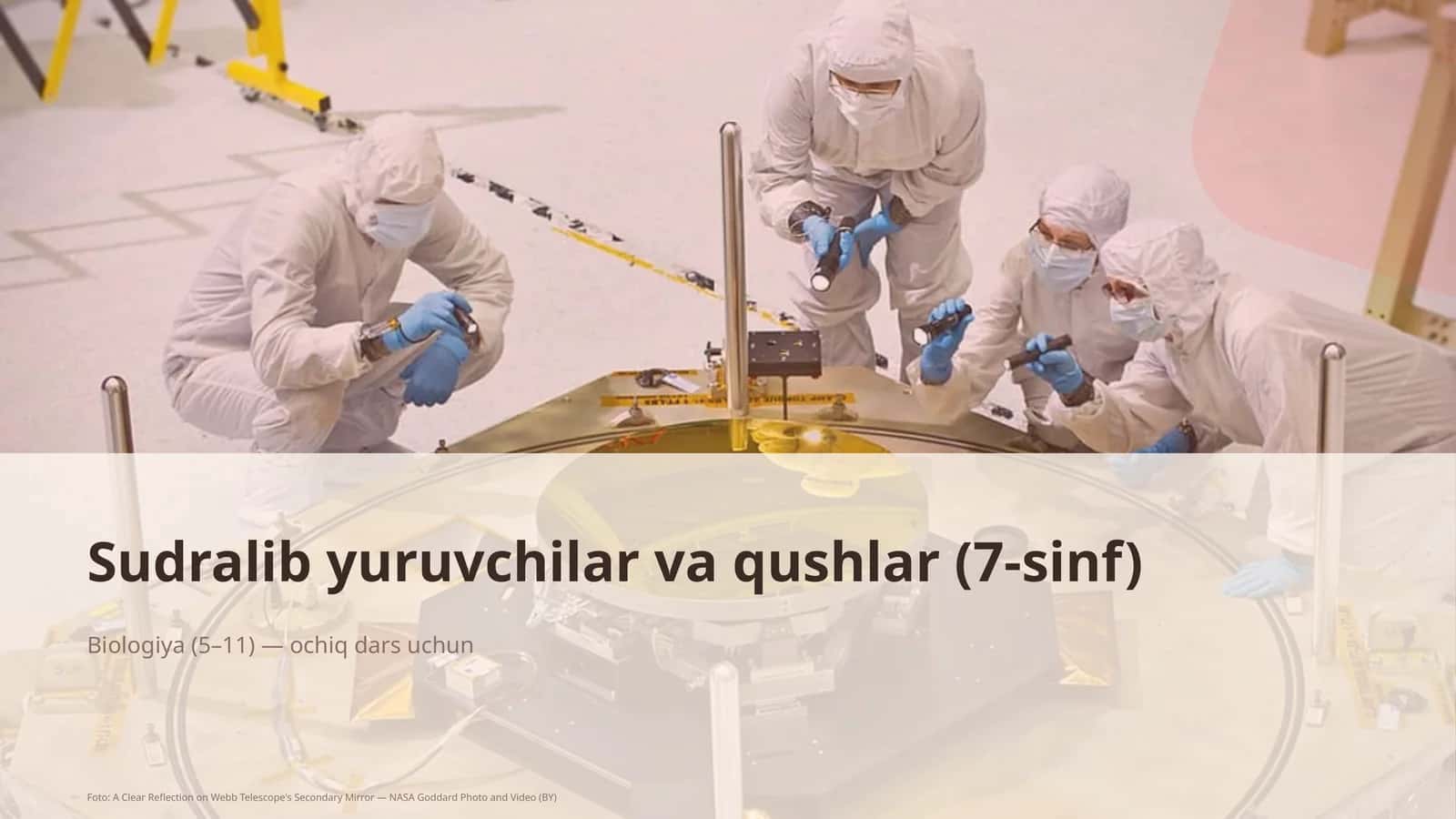 Sudralib yuruvchilar va qushlar (7-sinf) 1