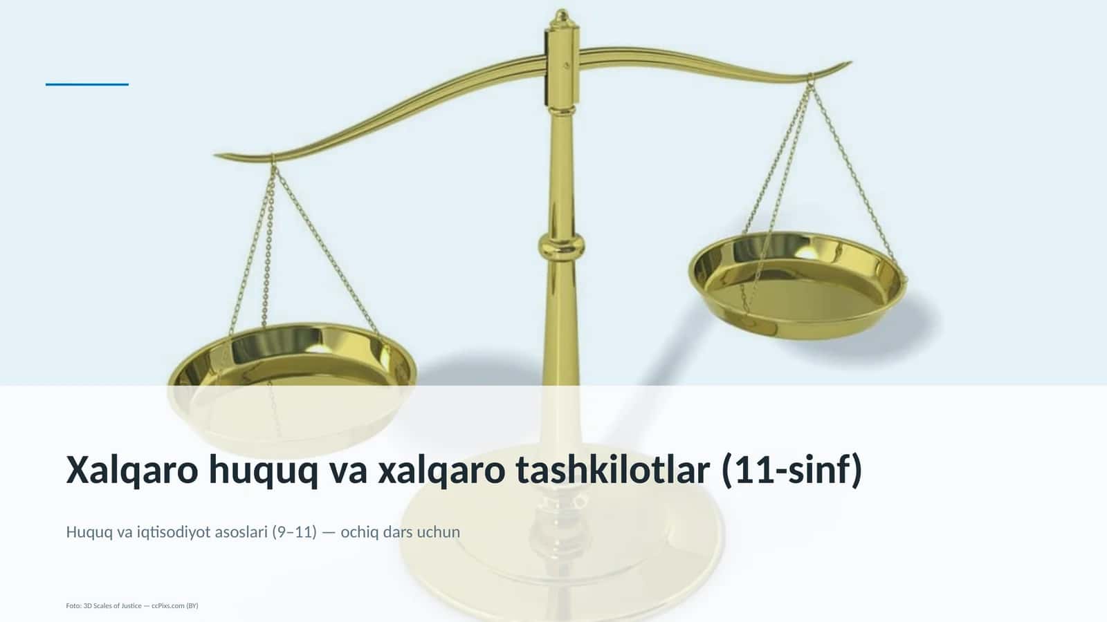 Xalqaro huquq va xalqaro tashkilotlar (11-sinf) 1