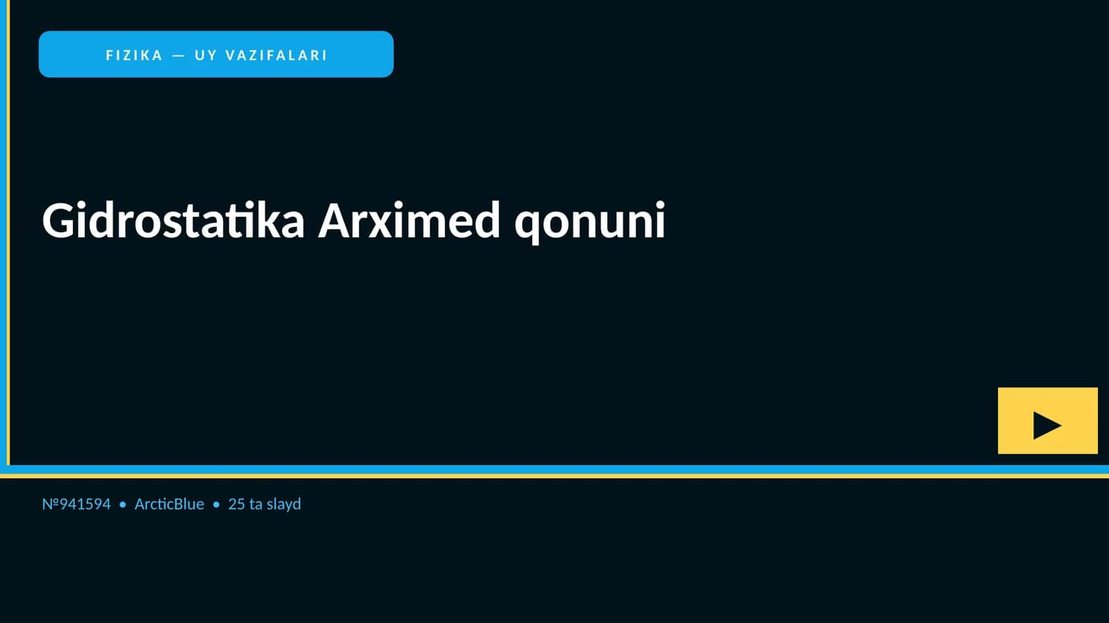 FIZIKA — UY VAZIFALARI 1