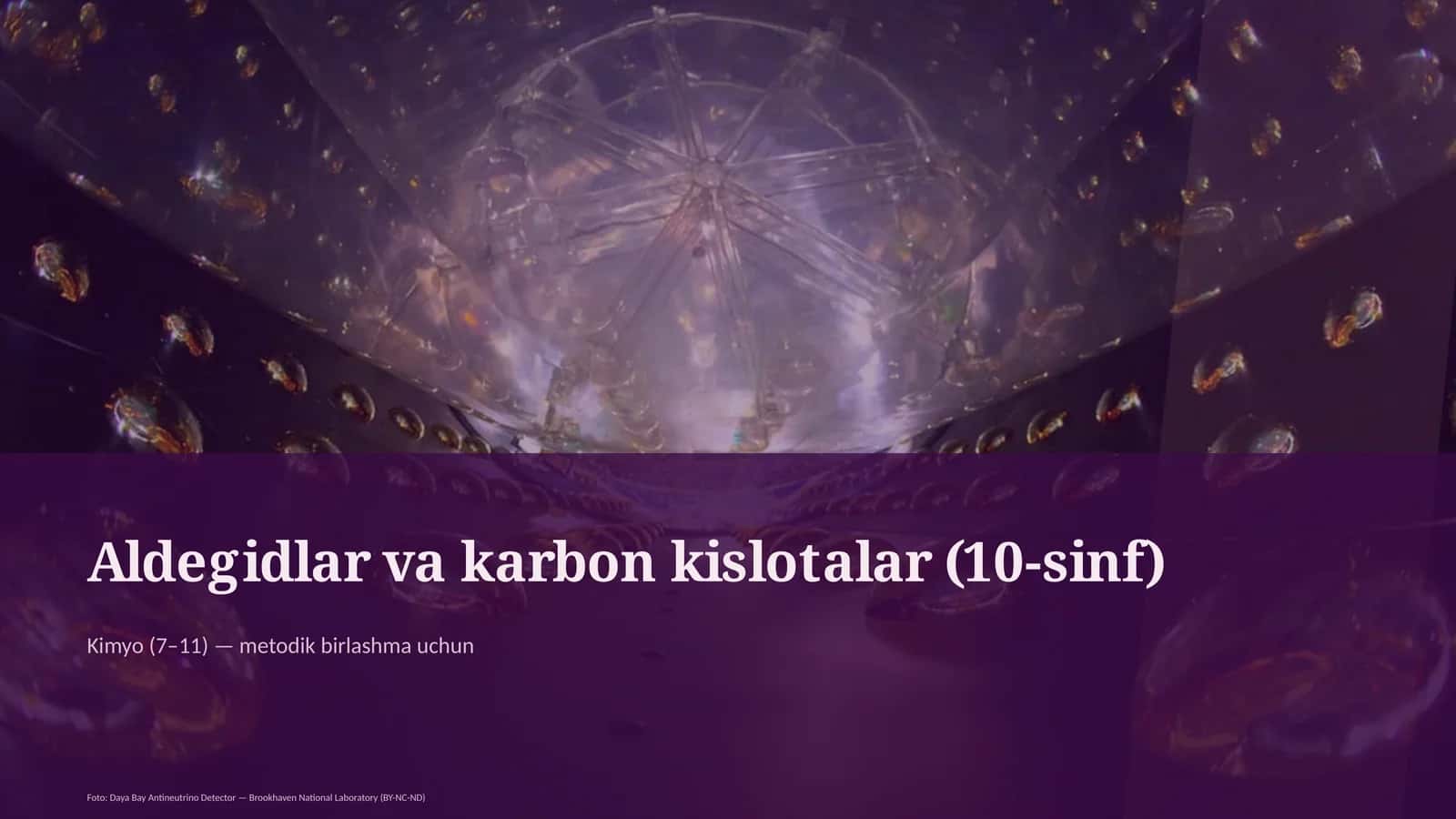 Aldegidlar va karbon kislotalar (10-sinf) 1