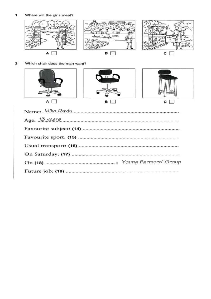 Modal answer 1
