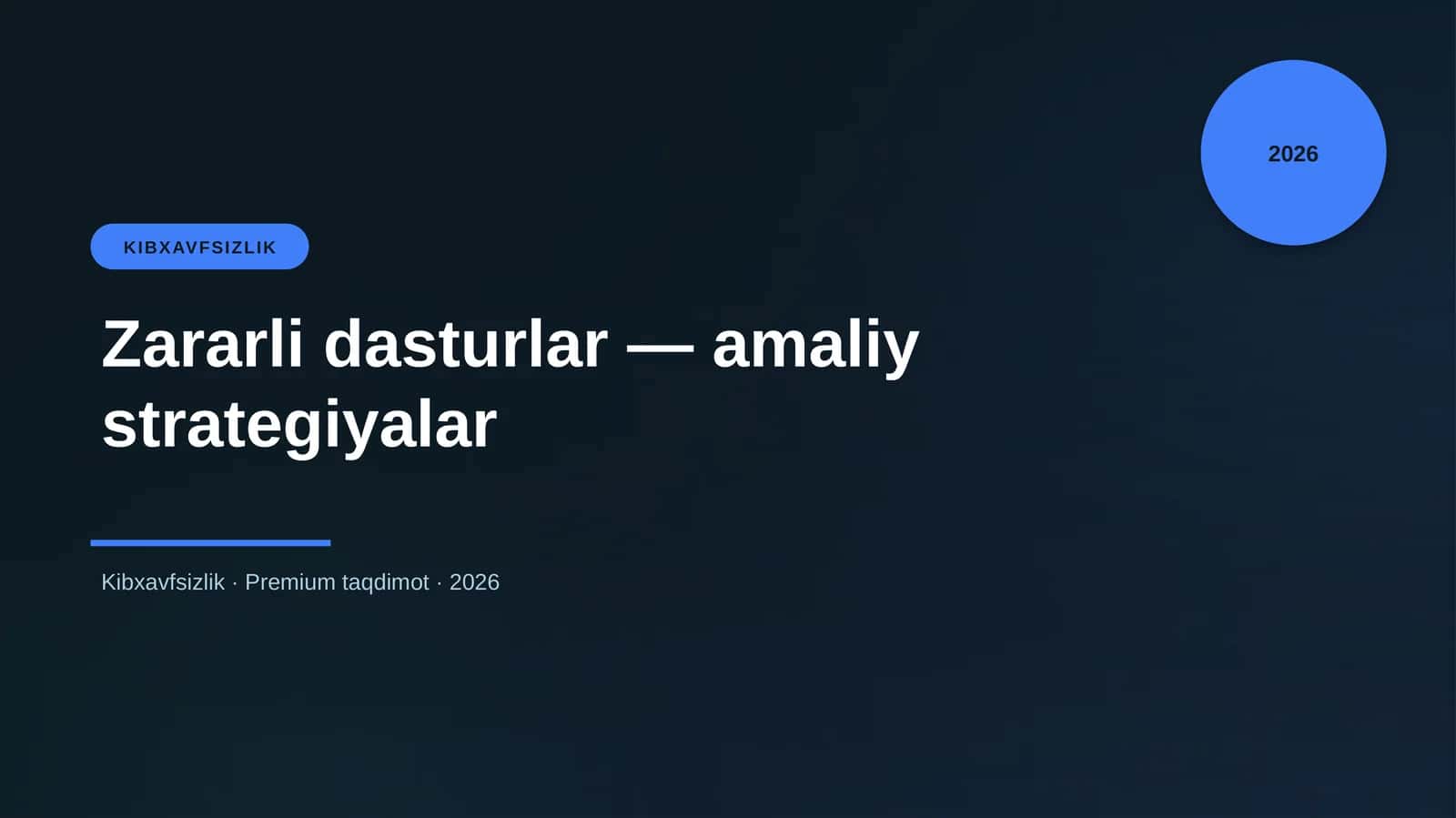 Zararli dasturlar — amaliy strategiyalar 1