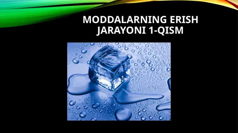 Qattiq moddalarining eritish jarayoni 1