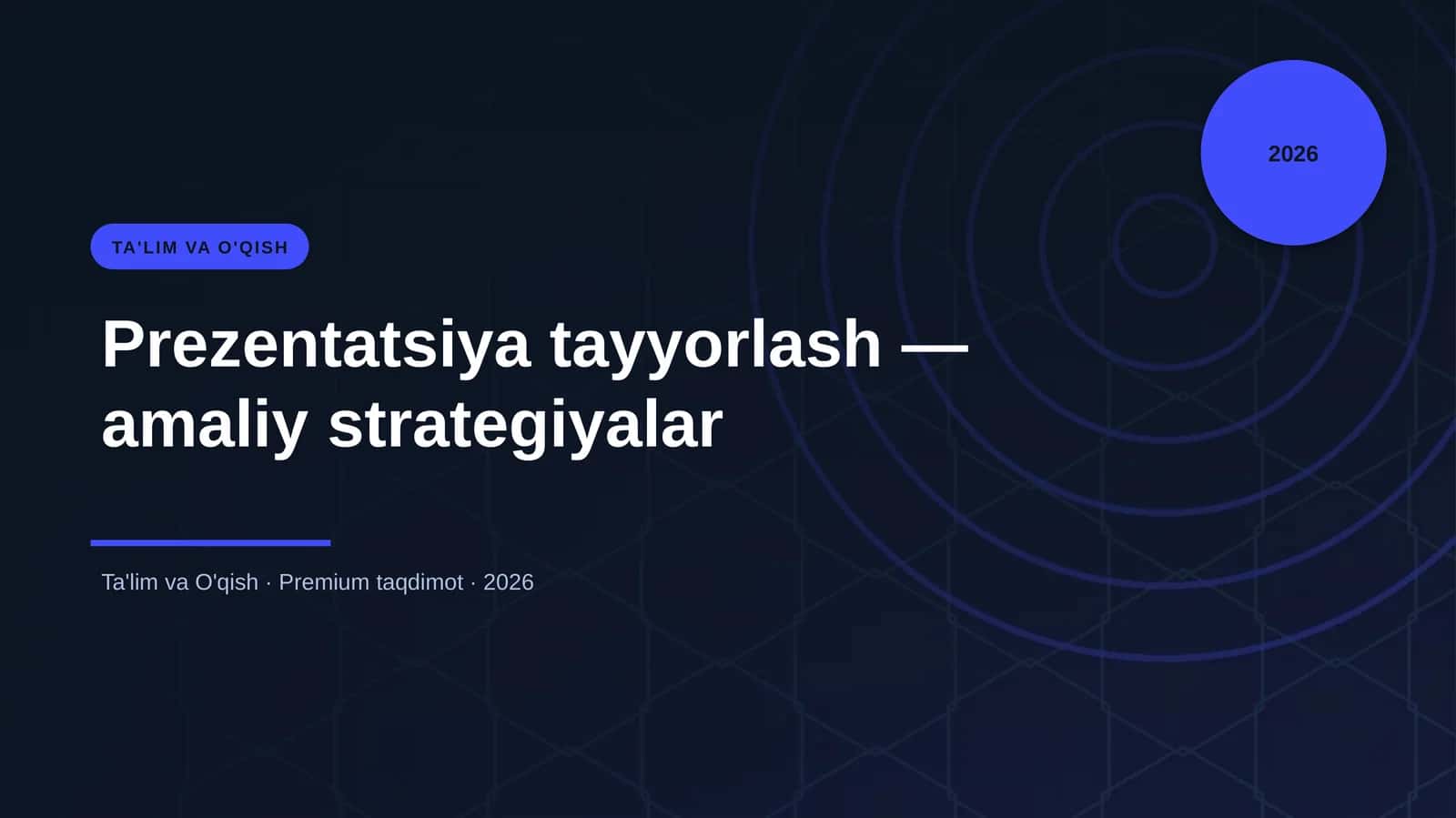 Prezentatsiya tayyorlash — amaliy strategiyalar 1