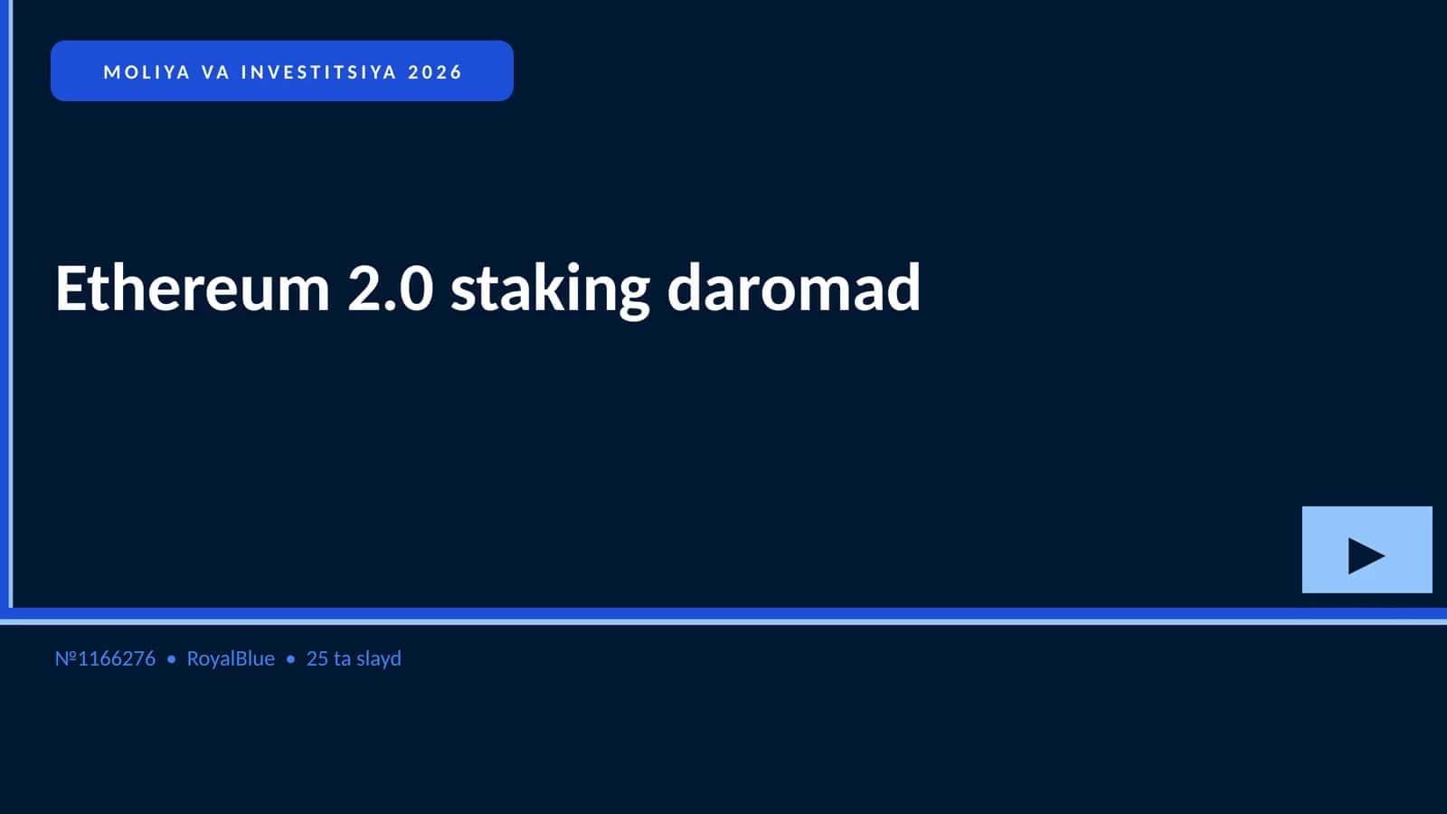 Ethereum 2.0 staking daromad 1