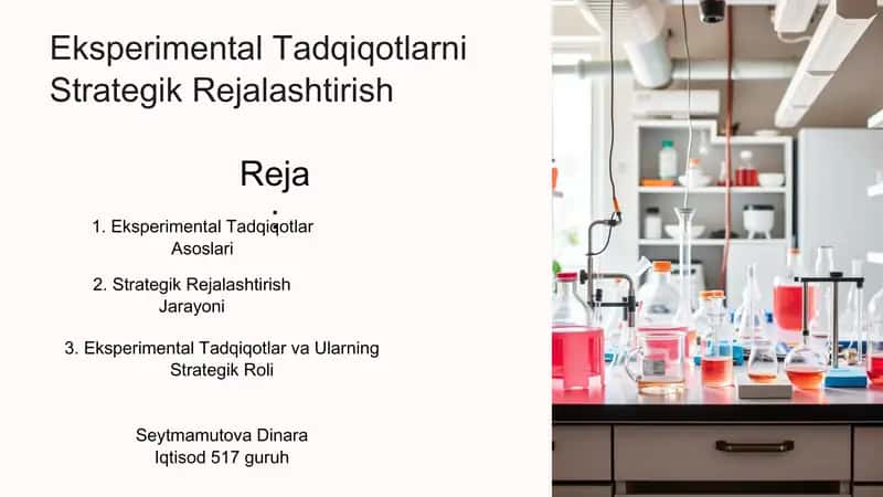 Eksperimental Tadqiqotlarni Strategik Rejalashtirish 1