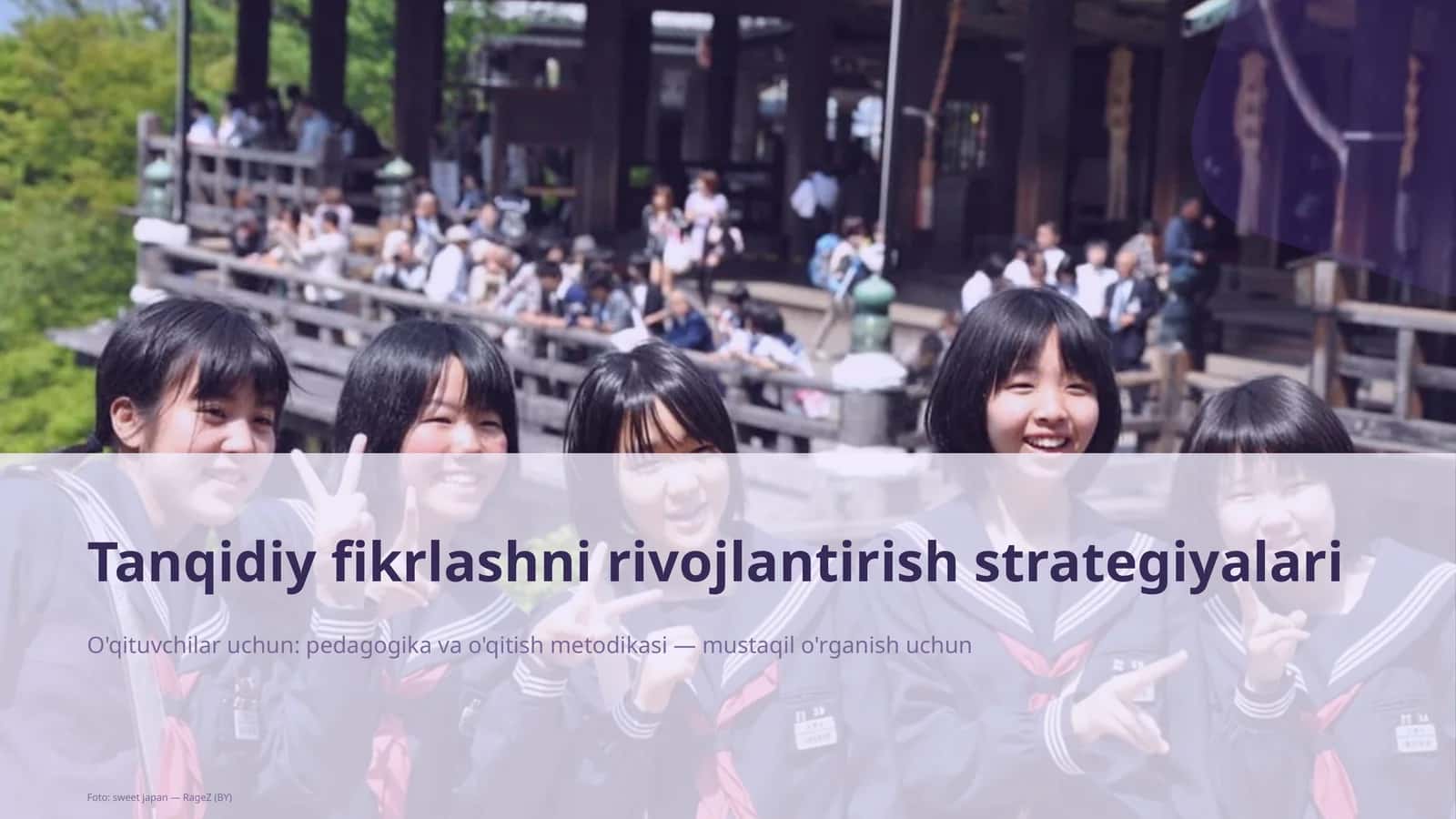 Tanqidiy fikrlashni rivojlantirish strategiyalari 1