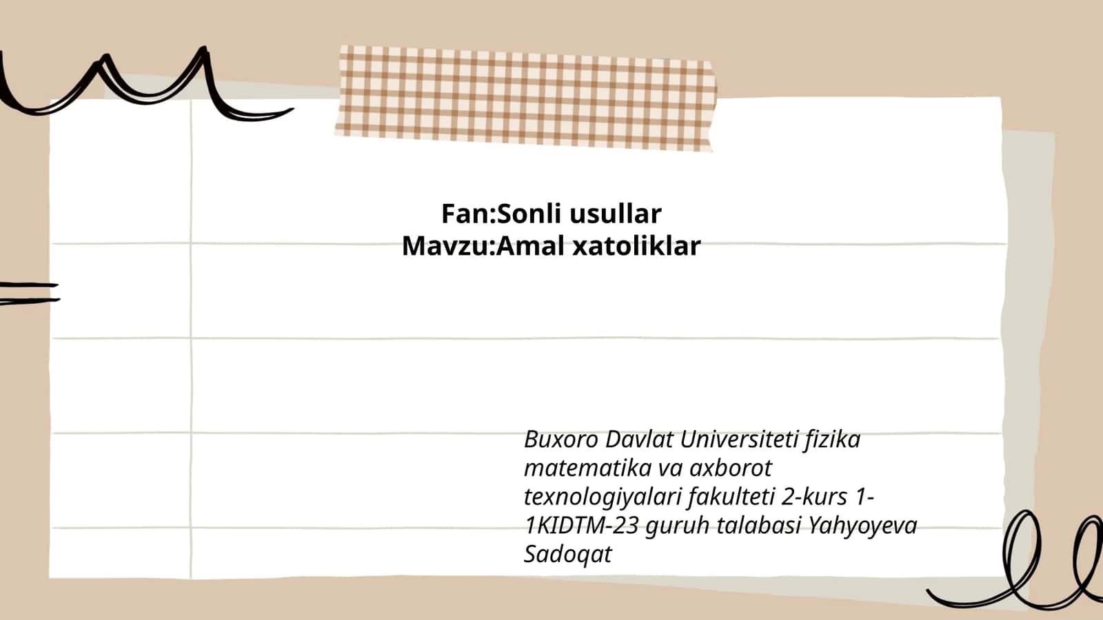 Sonli usullar 1