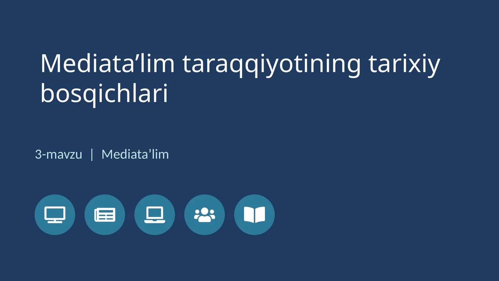 Mediata’limning yangi bosqichi 1