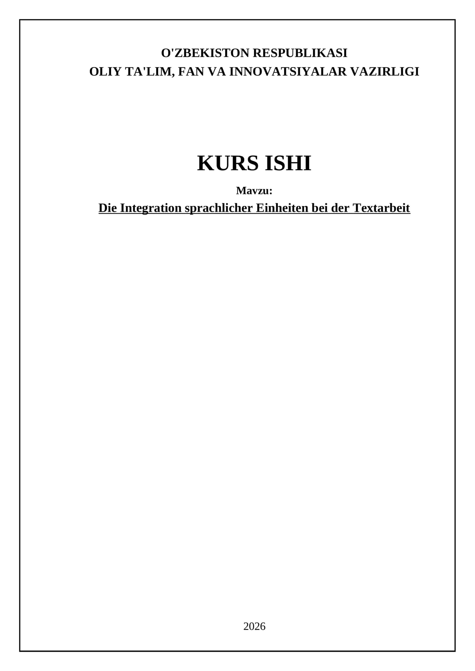 Die Integration sprachlicher Einheiten bei der Textarbeit 1
