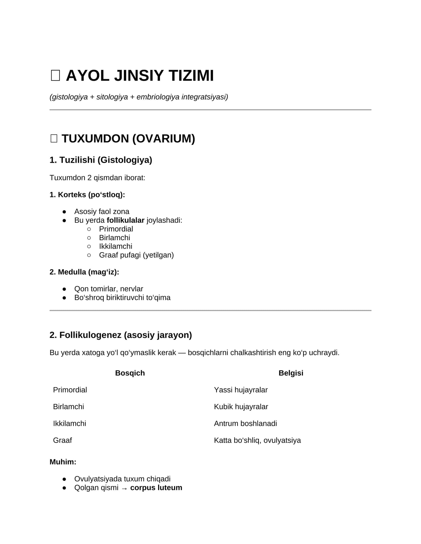 AYOL JINSIY TIZIMI 1