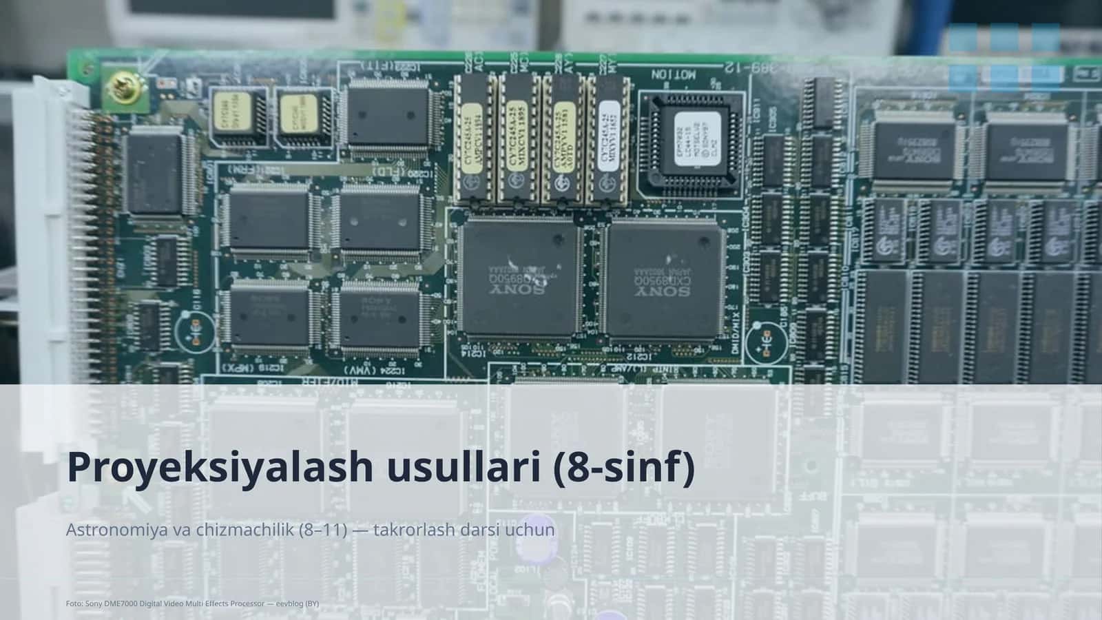 Proyeksiyalash usullari (8-sinf) 1