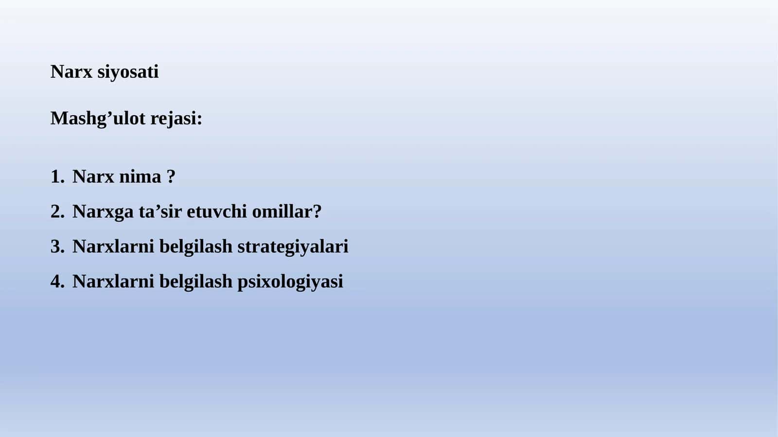 Narxsiyosati 1