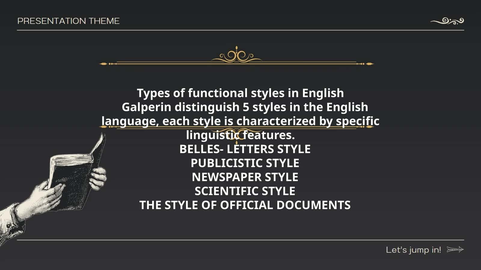 Types of functional styles in English 1