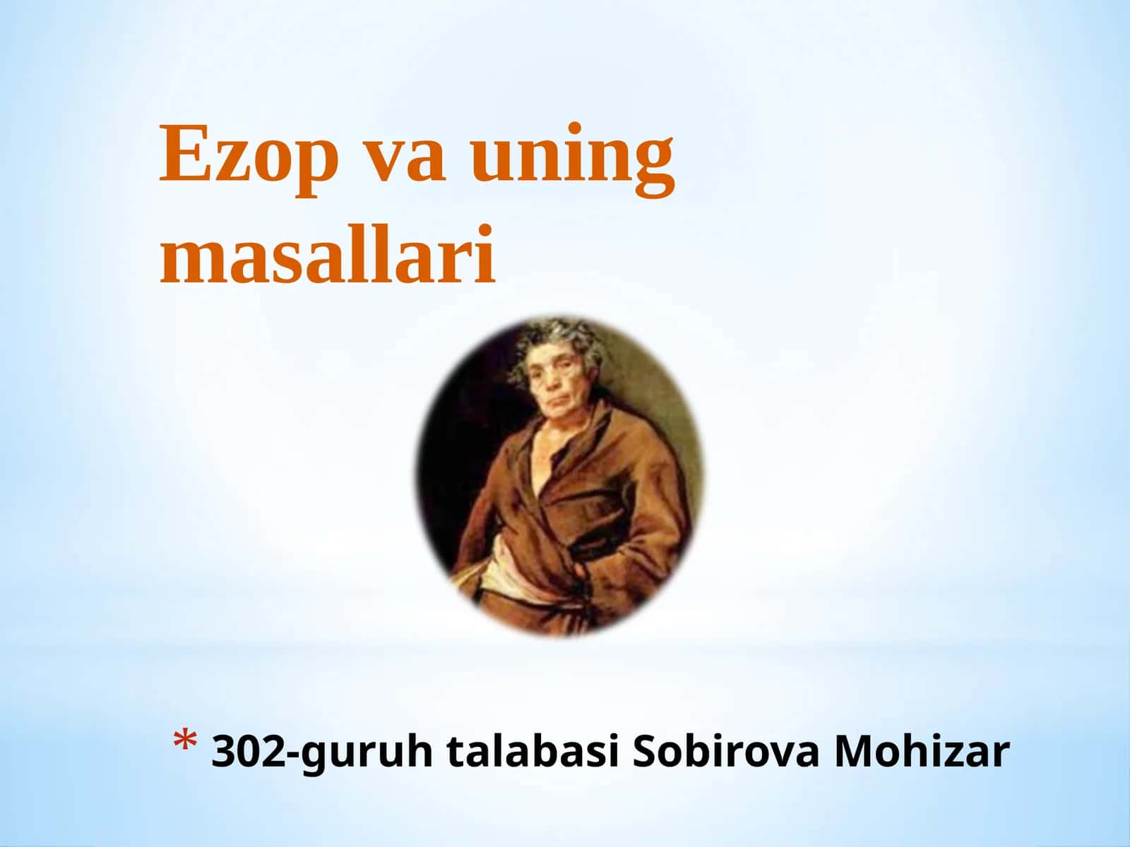 Ezop va uning masallari 1