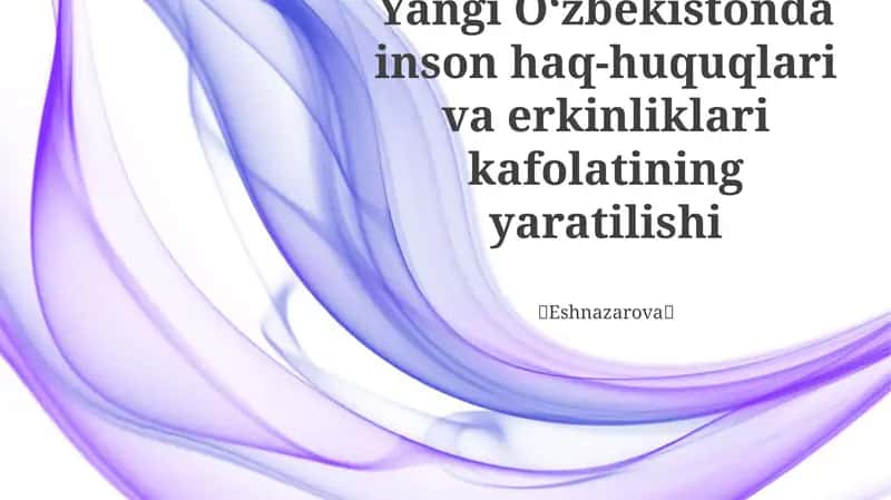 Vijdon erkinligi va diniy tashkilotlar 1