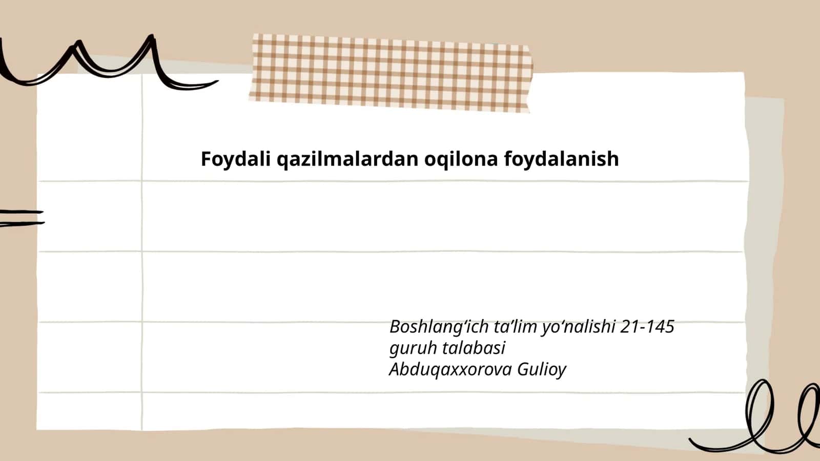 Foydali qazilmalardan oqilona foydalanish 1