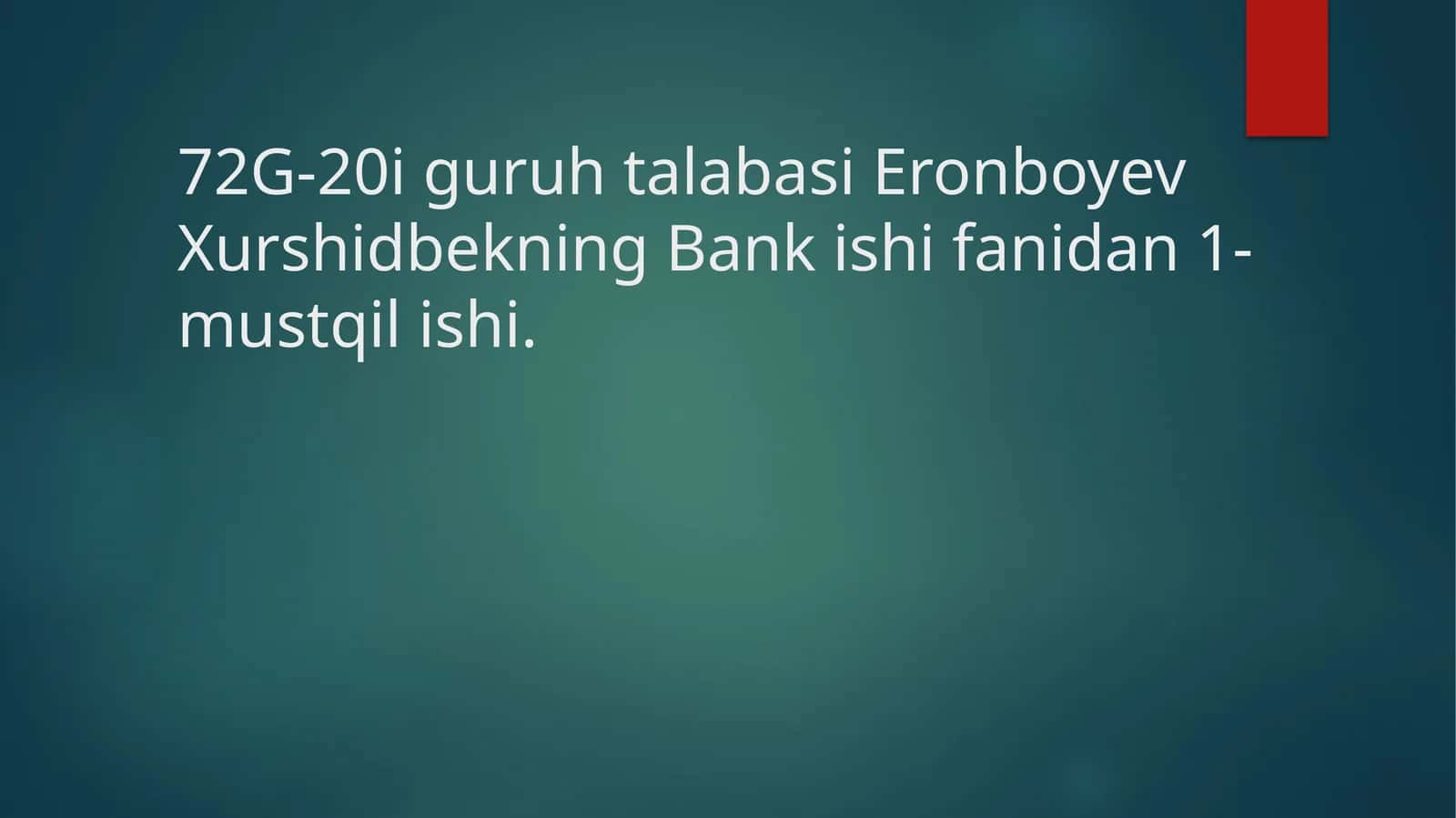 Tijoratbanklarining passiv operatsiyalari 1